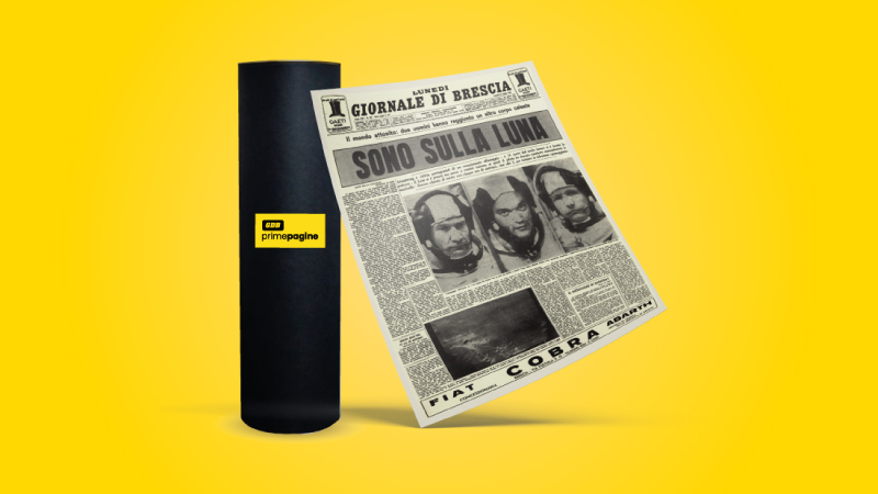 La prima pagina del GdB come ricordo di una data speciale, da conservare o regalare