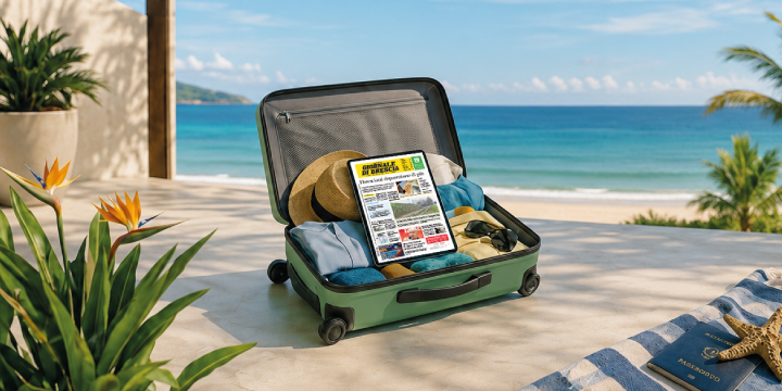 Il tuo quotidiano ti segue ovunque, anche in vacanza.