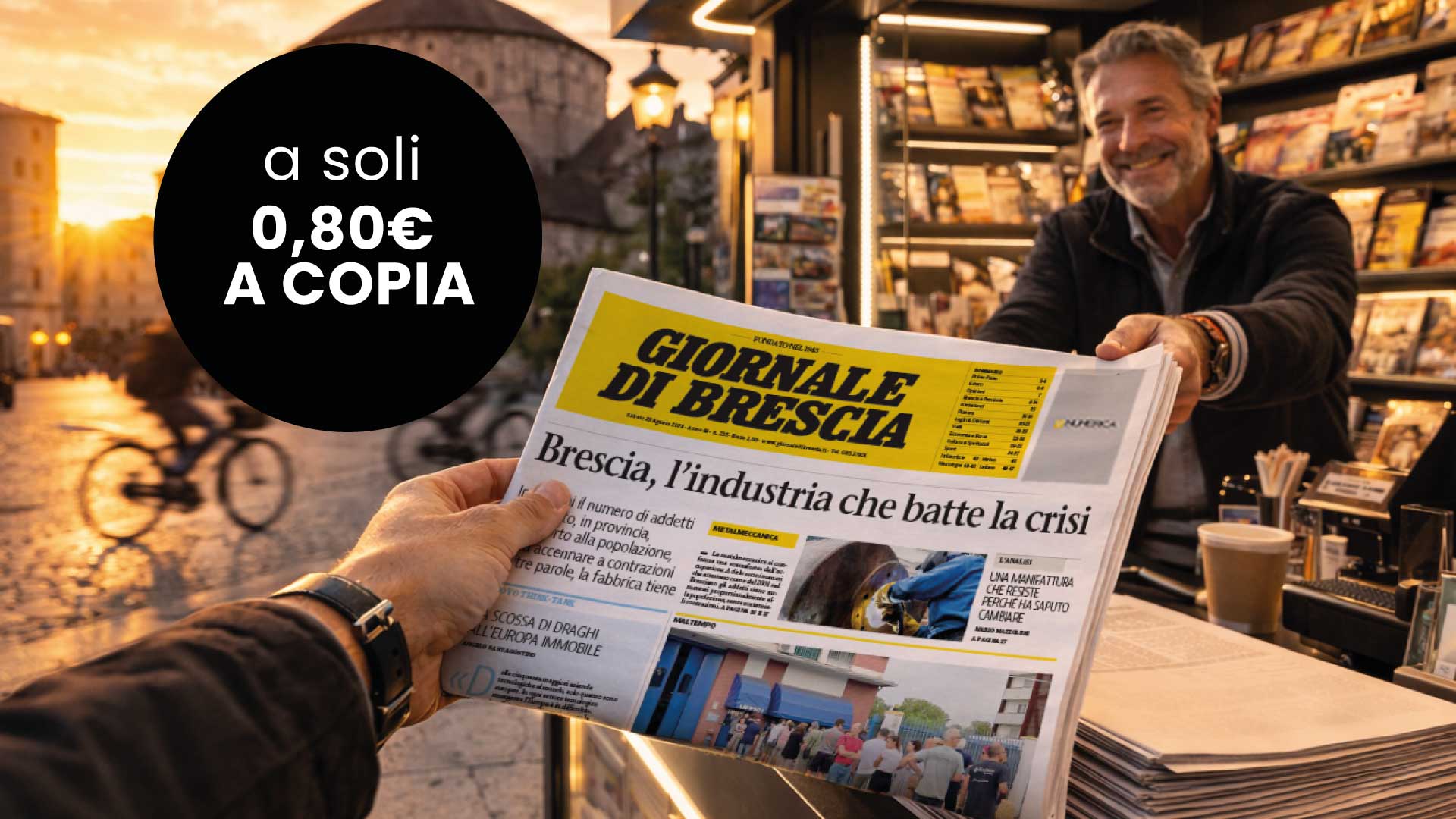 Ogni mattina il tuo quotidiano ti aspetta in edicola